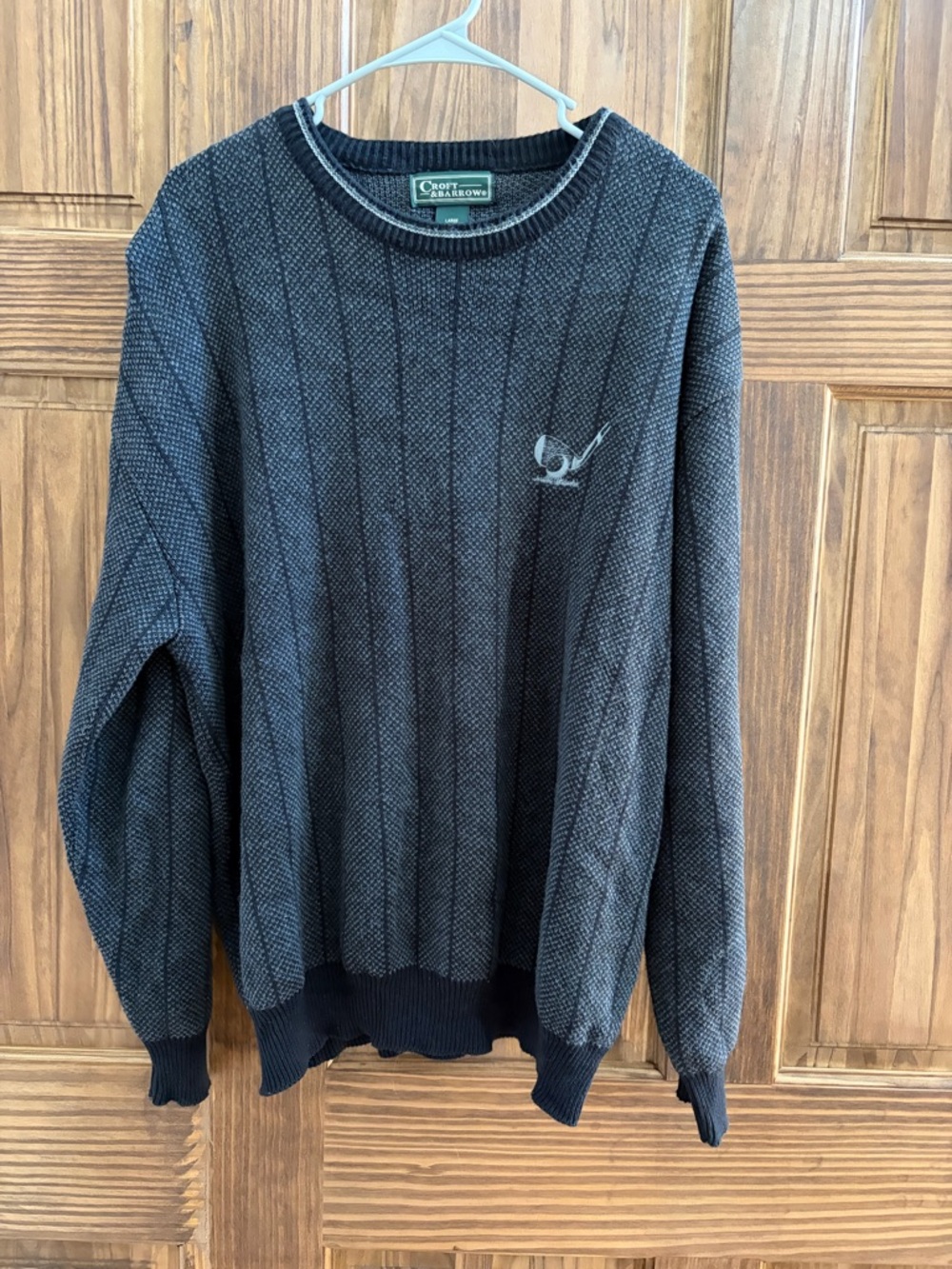 croft & barrow Men's Charcoal Gray Crewneck Sweater